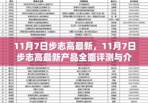 11月7日步志高最新产品全面评测与介绍,深入了解最新科技
