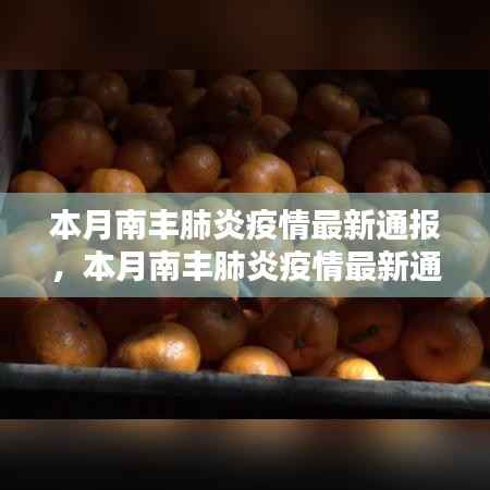 本月南丰肺炎疫情最新通报,评测与详细介绍