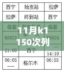 K1150次列车,时光之旅的友情、家庭与温馨相遇时刻表