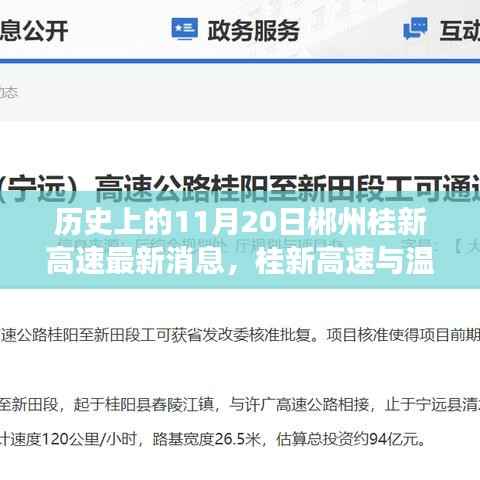 桂新高速背后的友情与温馨日常，郴州历史时刻与陪伴故事