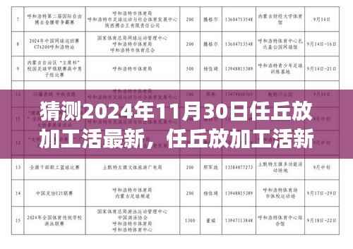 2024年11月30日任丘加工行业动态,最新趋势与未来展望