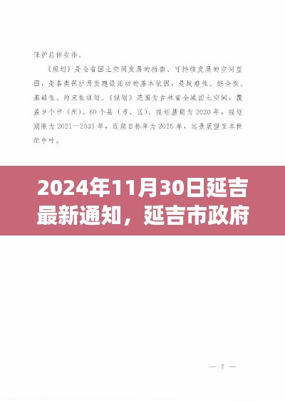 延吉市政府最新通知解读与个人立场阐述,聚焦观点分析