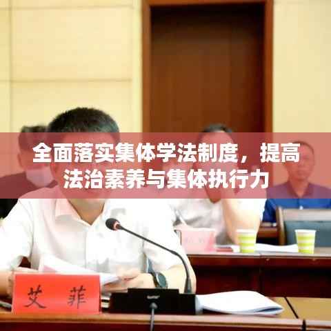 全面落实集体学法制度,提高法治素养与集体执行力
