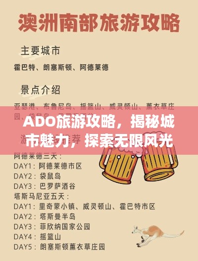 ADO旅游攻略,揭秘城市魅力,探索无限风光