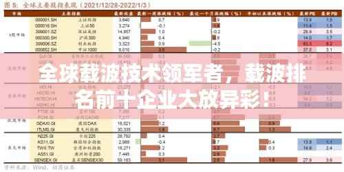 全球载波技术领军者,载波排名前十企业大放异彩!